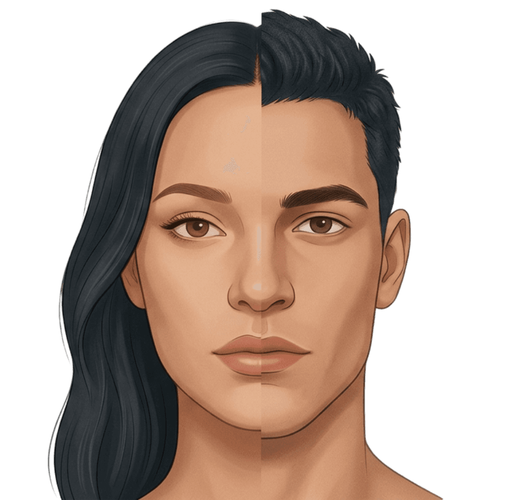 Botox Zones face diagram
